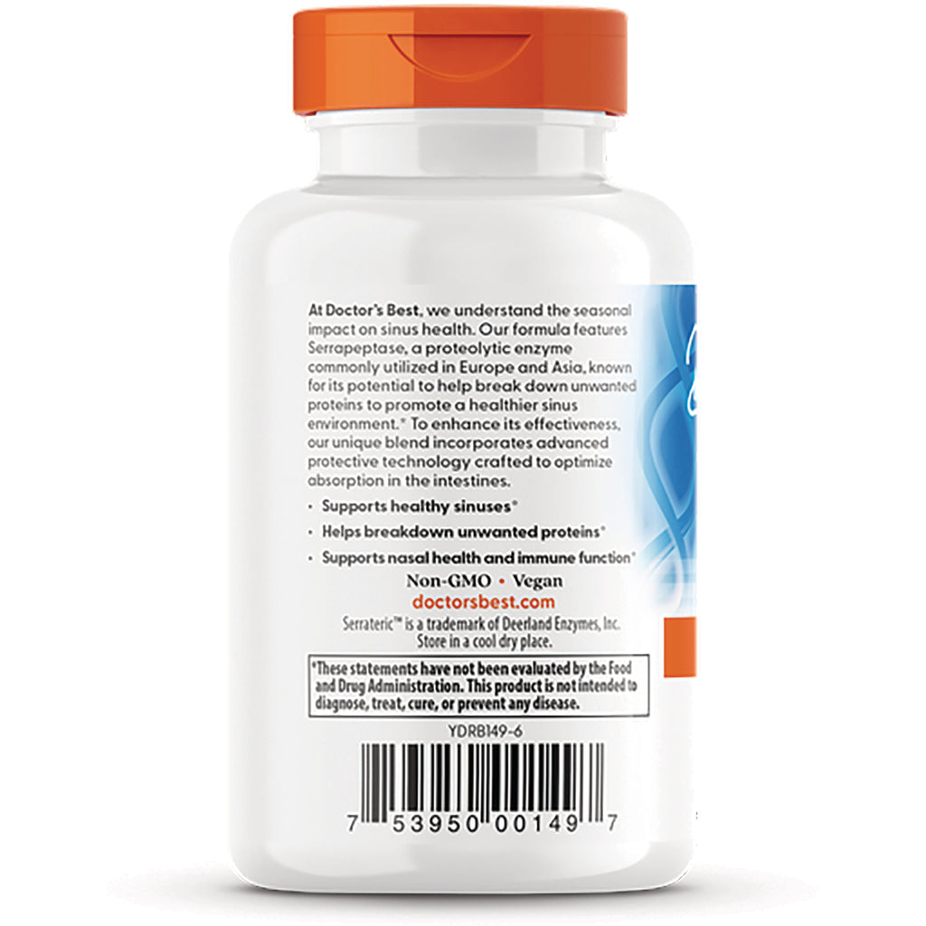 DB097 | Back of white supplement bottle with orange cap showing ingredient and benefit text, bullet points, and barcode - Thumbnail