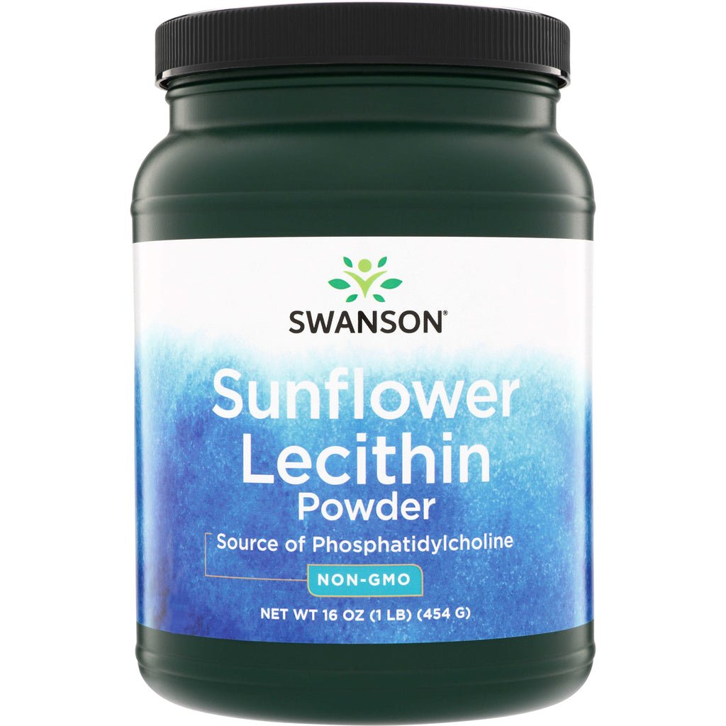 SW1523 | Swanson Sunflower Lecithin Powder, Non-GMO, 16 oz jar - Thumbnail