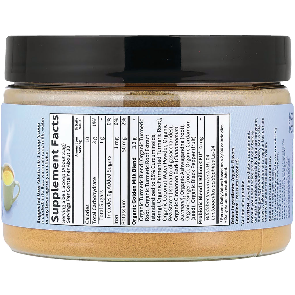 GLF258 | jar back label showing Supplement Facts panel and ingredient list - Thumbnail