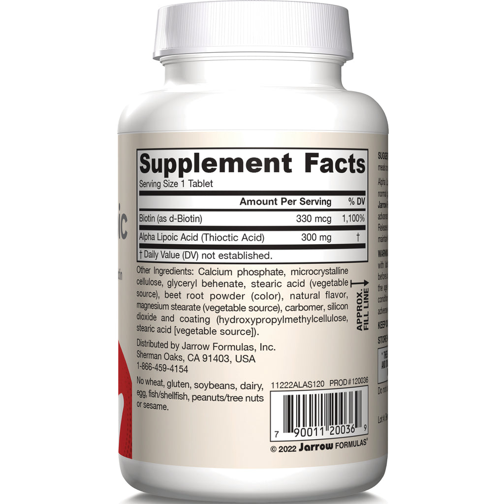 JR312 | Back of white supplement bottle showing Supplement Facts panel, ingredients list and barcode - Thumbnail