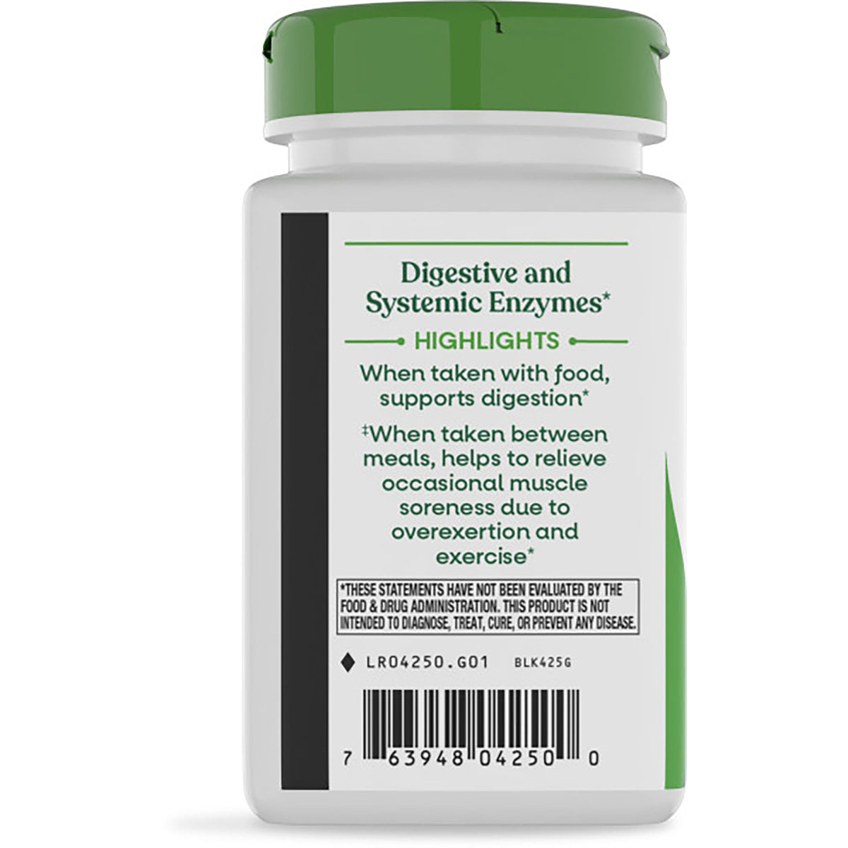 ET255 | Back label of bottle showing product highlights