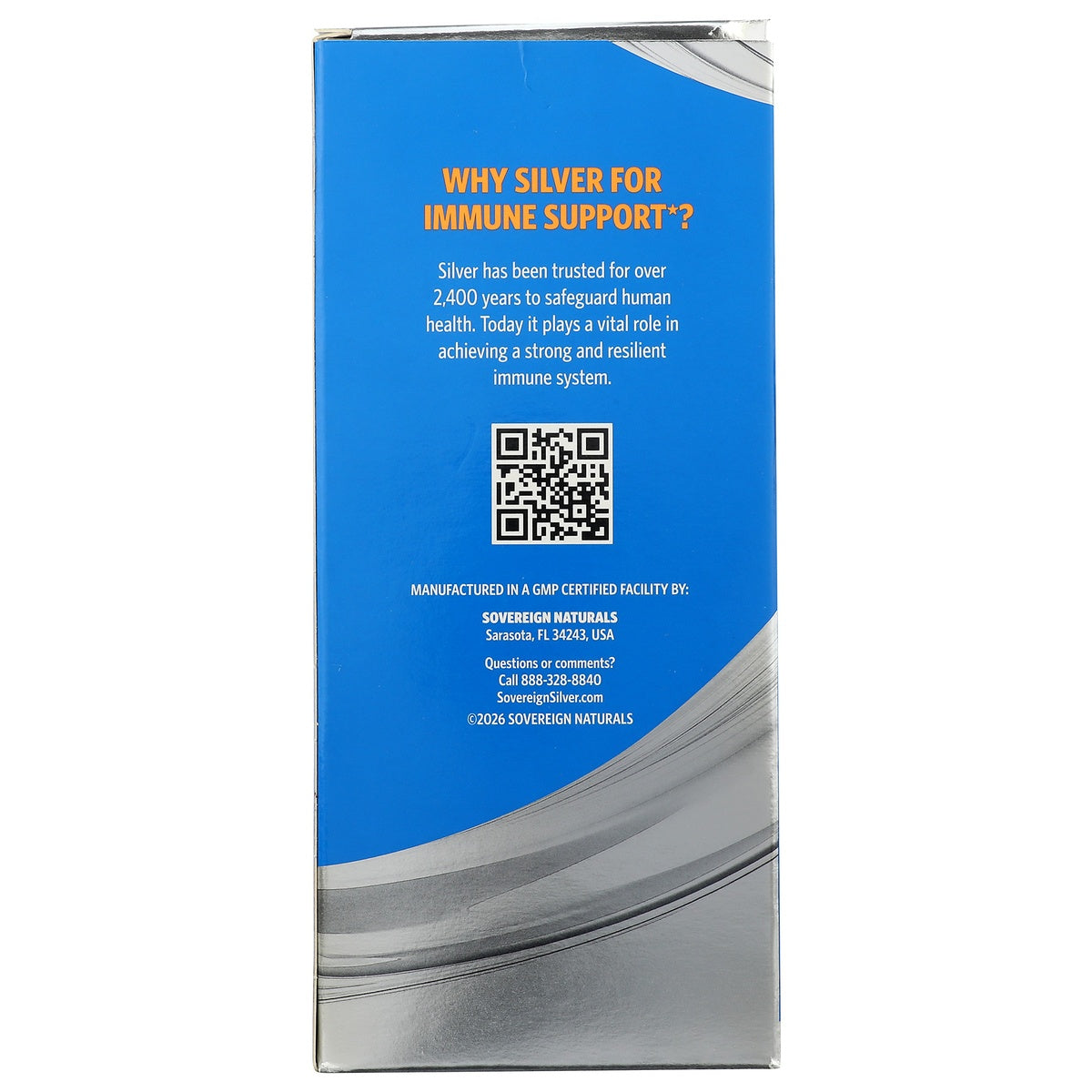 SSL010 | Why Bio-Active Silver Hydrosol? Safe, Pure, Effective; Non-GMO, Vegan, Gluten Free badges