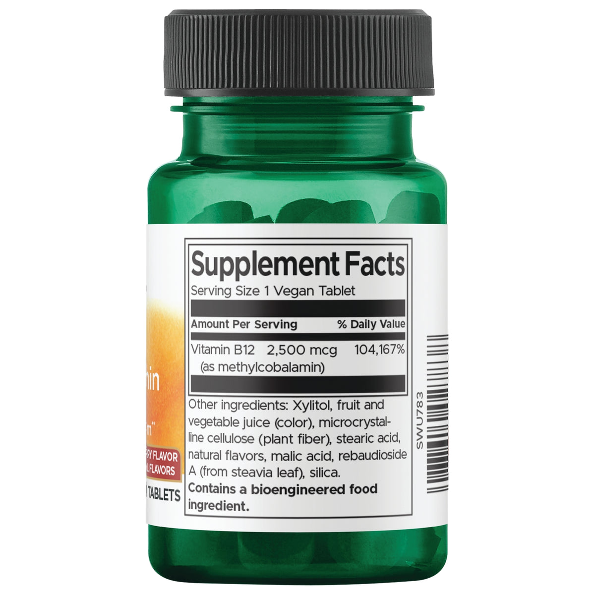 SWU783 | Back label with Supplement Facts