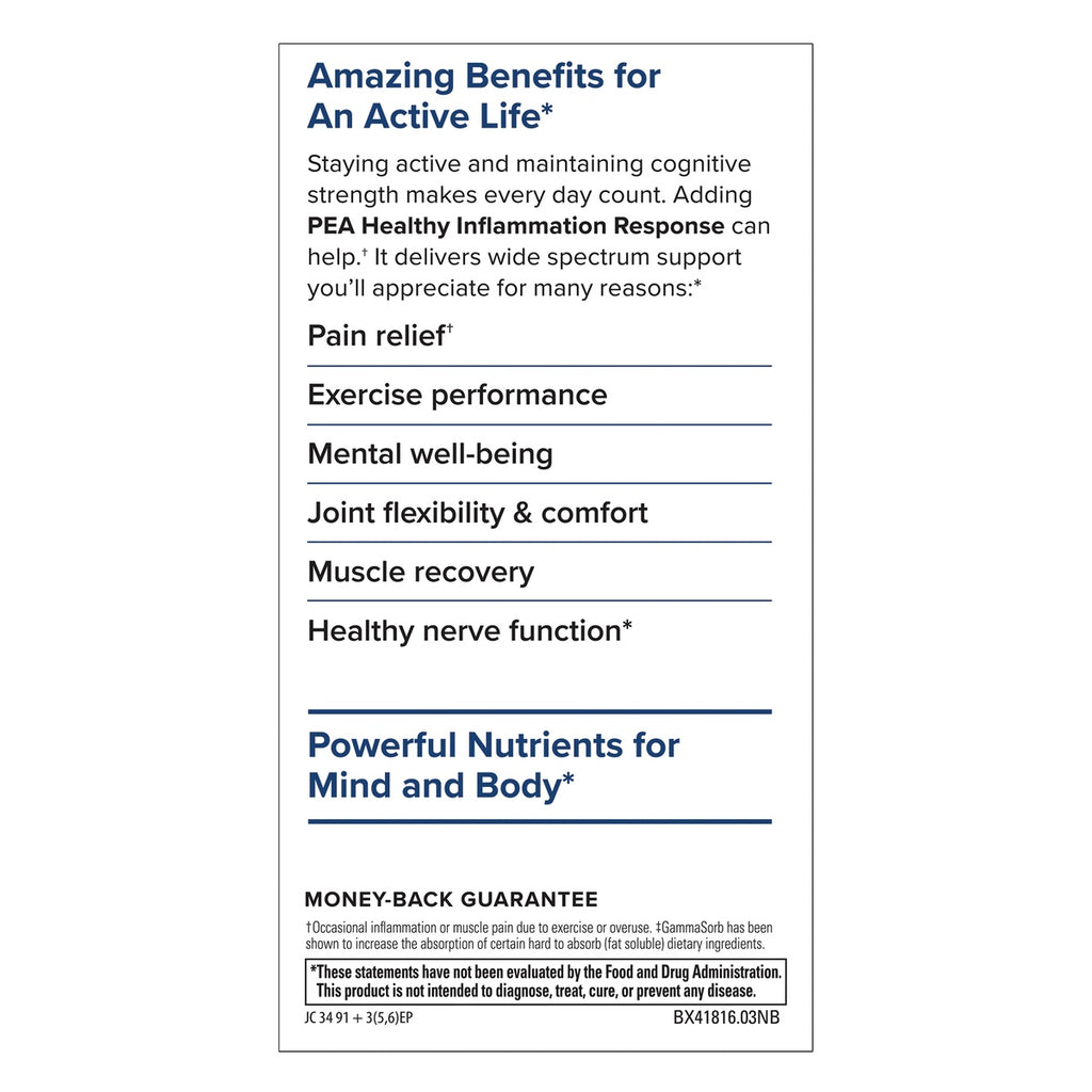 EUR075 | Product infographic highlighting benefits for active life, pain relief, exercise performance, and mental well-being - Thumbnail