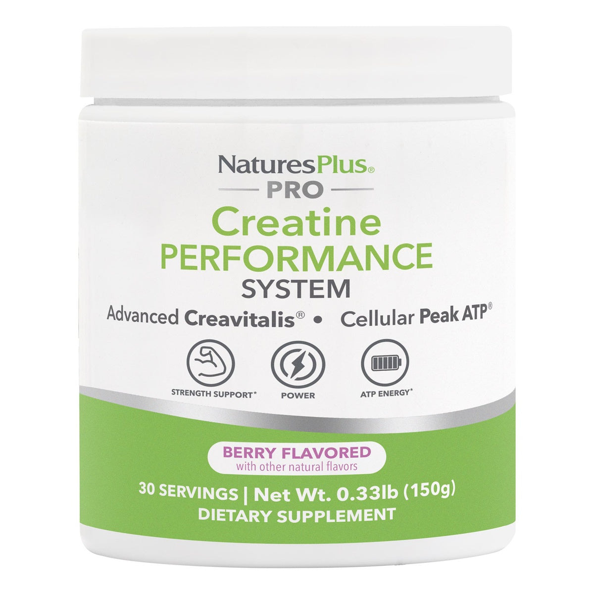 NTP355 | NaturesPlus Pro Creatine Performance System berry flavored dietary supplement jar
