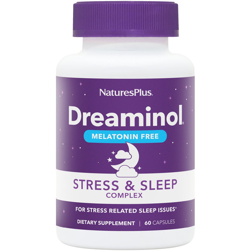 NTP354 | NaturesPlus Dreaminol Stress & Sleep Complex, melatonin free, 60 capsules - Thumbnail