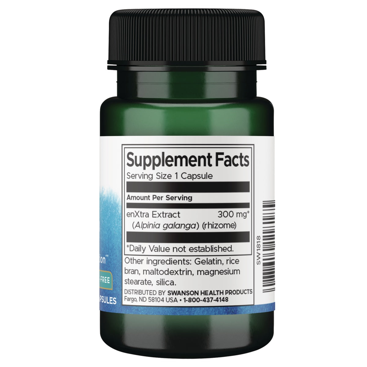 SW1818 | Back label with Supplement Facts