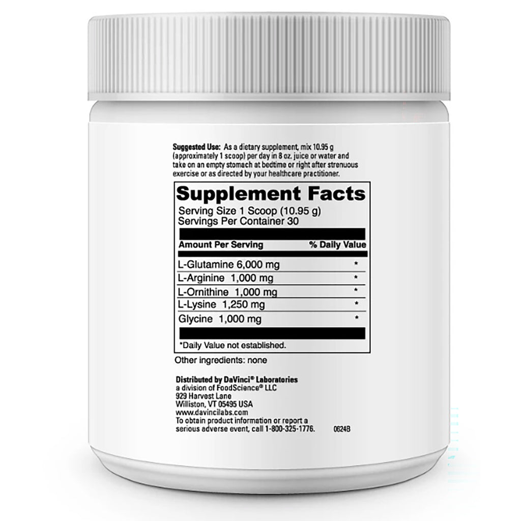 DVL014 | Supplement Facts panel on a white DaVinci Laboratories supplement jar - Thumbnail