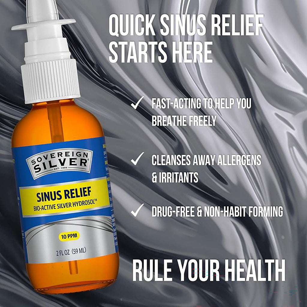 Sinus Relief Bio-Active Silver Hydrosol Nasal Spray - Thumbnail