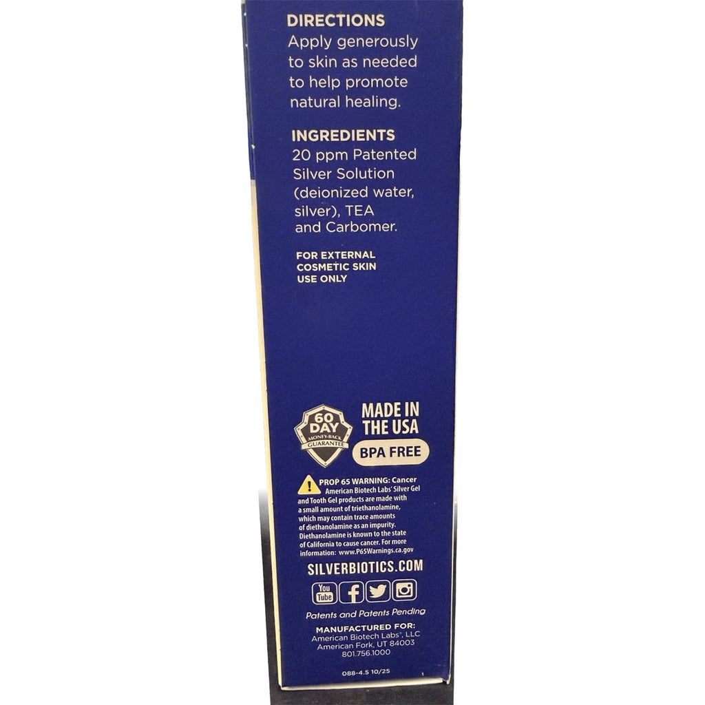 ABL003 | Back of box showing directions, ingredients, warnings, and Made in the USA seal - Thumbnail