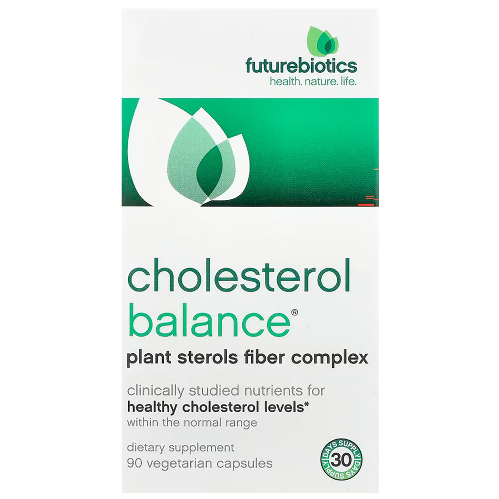 FB028 | Futurebiotics Cholesterol Balance front panel labeled cholestatin fiber complex, 90 vegetarian capsules - Thumbnail