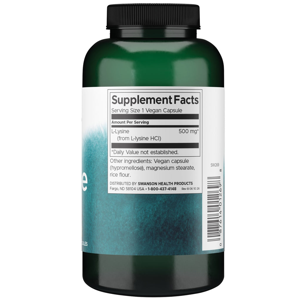 SW269 | Back label with Supplement Facts - Thumbnail