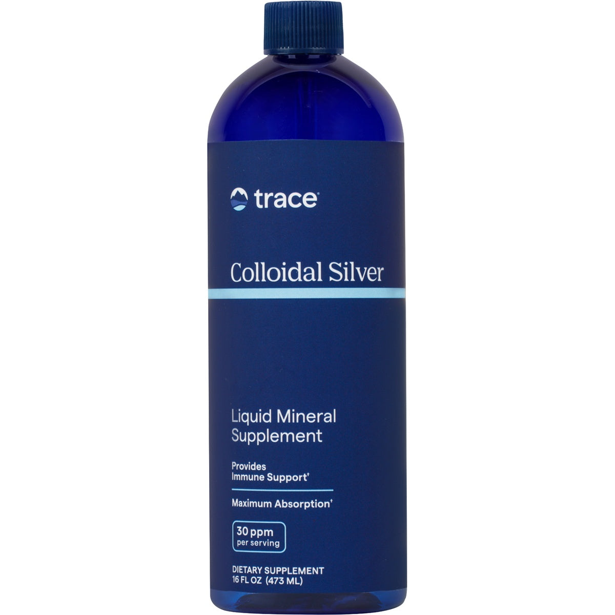 TM096 | Trace Minerals Colloidal Silver 30 ppm, dietary supplement, 16 fl oz bottle