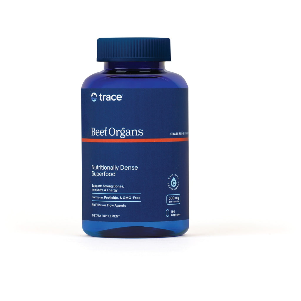 TM143 | Trace Beef Organs dietary supplement, 500 mg per capsule, 180 capsules - Thumbnail