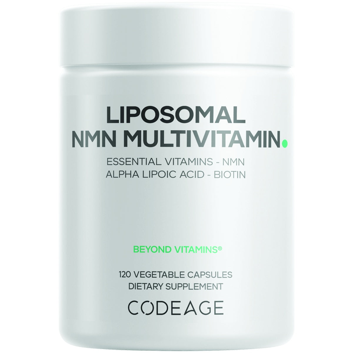 CDG084 | Codeage Liposomal NMN Multivitamin bottle, 120 vegetable capsules