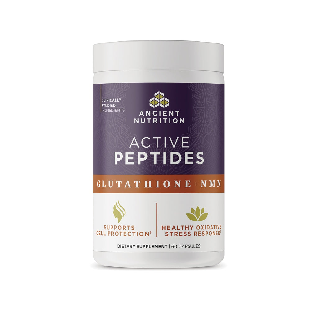 ATN154 | Ancient Nutrition Active Peptides Glutathione + NMN dietary supplement, 60 capsules - Thumbnail
