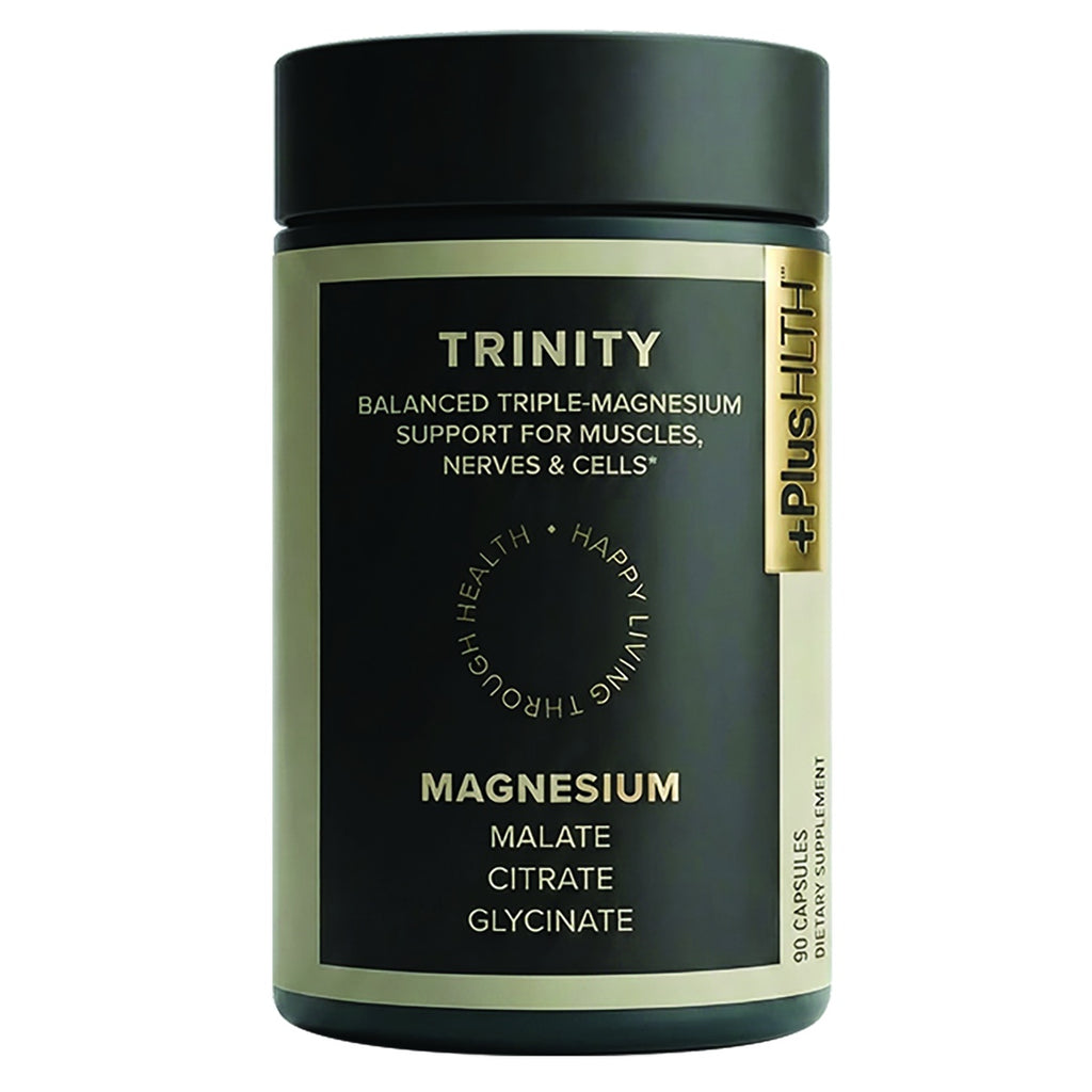 CV059 | Trinity magnesium supplement bottle with malate, citrate, and glycinate label - Thumbnail