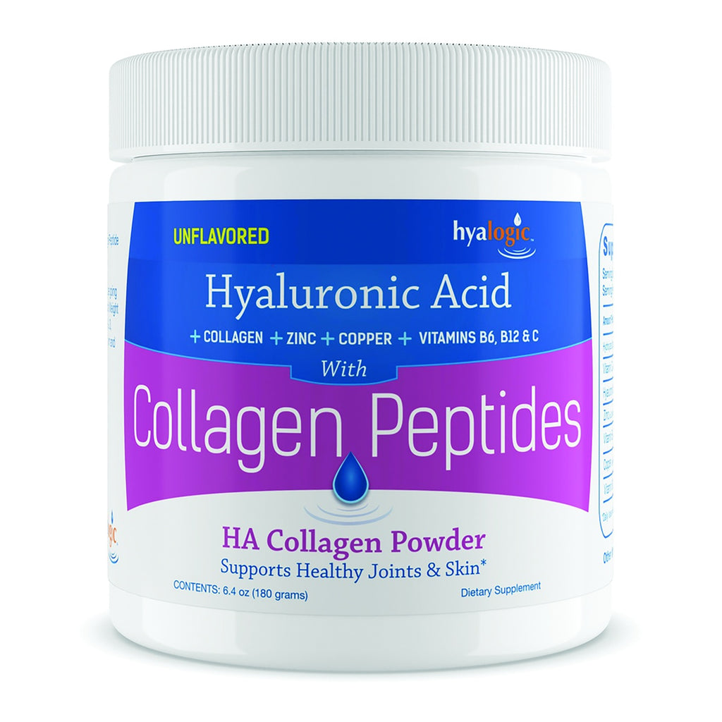 HYL017 | Hyalogic Unflavored HA Collagen Powder container with hyaluronic acid, collagen peptides, and support claims - Thumbnail