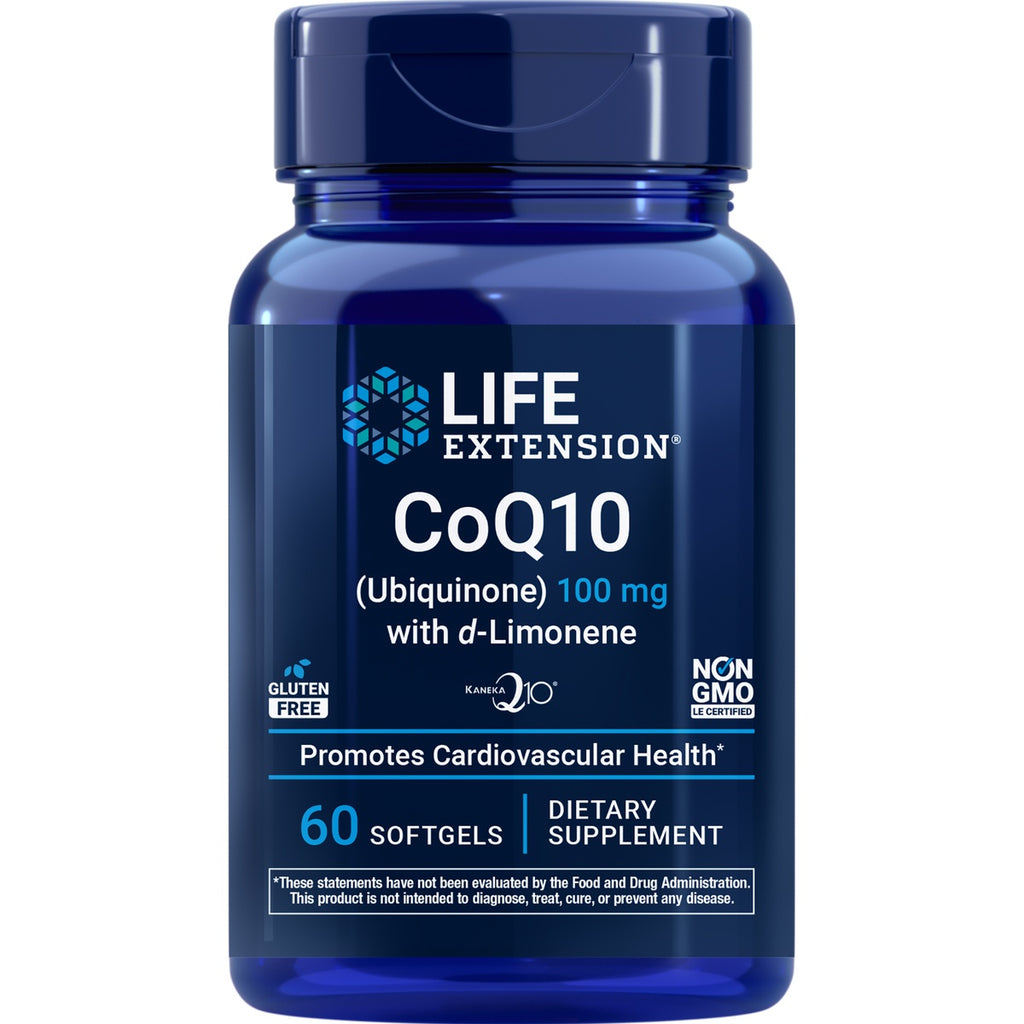 LE552 | Life Extension Super-Absorbable CoQ10 100 mg bottle, 60 softgels dietary supplement - Thumbnail