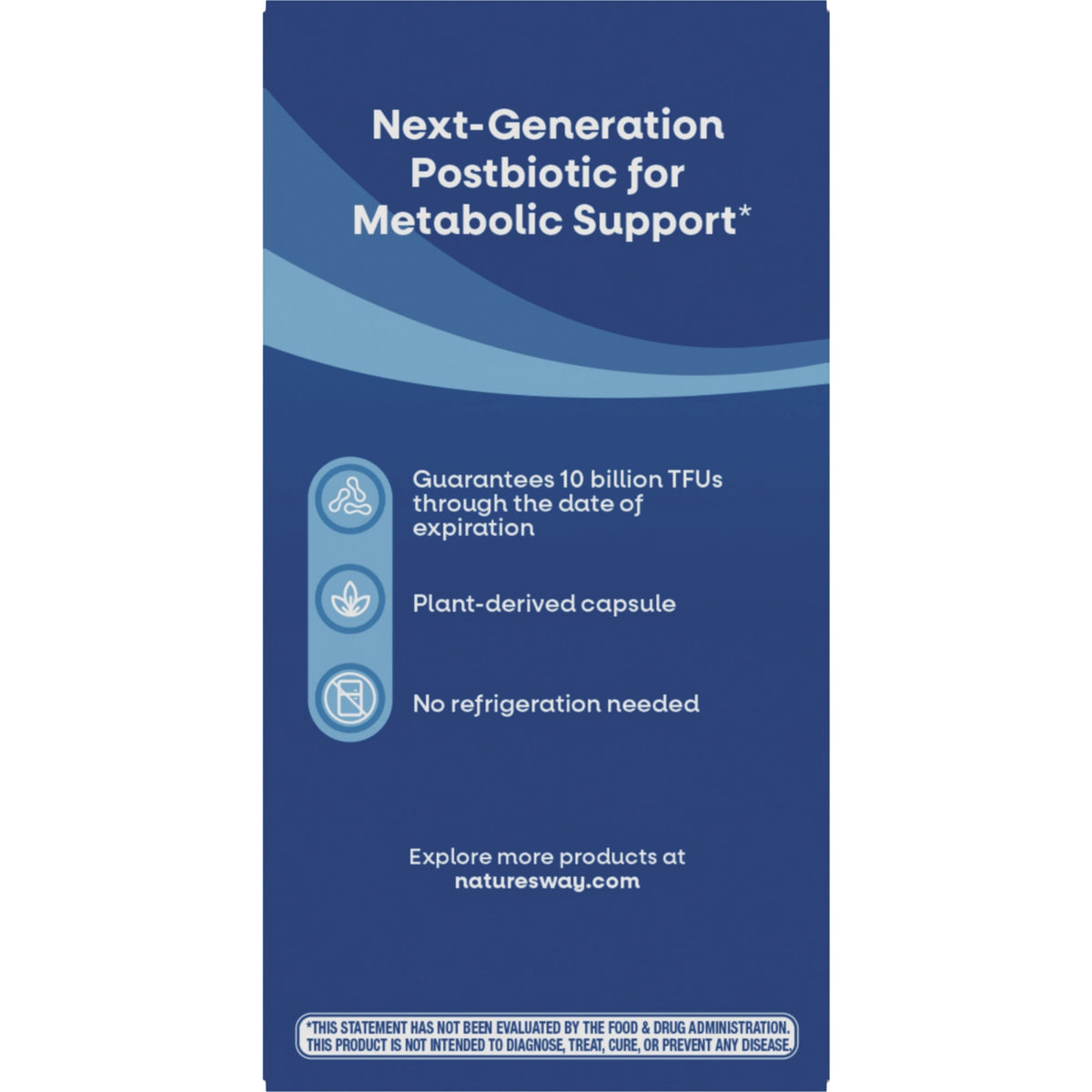 NW1078 | Back of blue box with storage and other statements