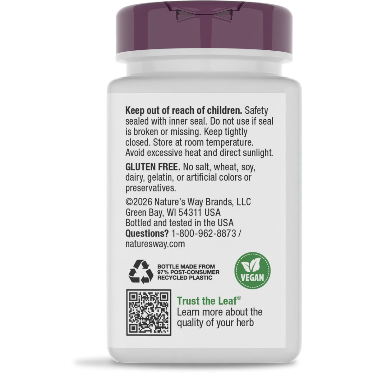 NW691 | Back of brown supplement bottle showing Supports Joint Health label with ingredient text and barcode