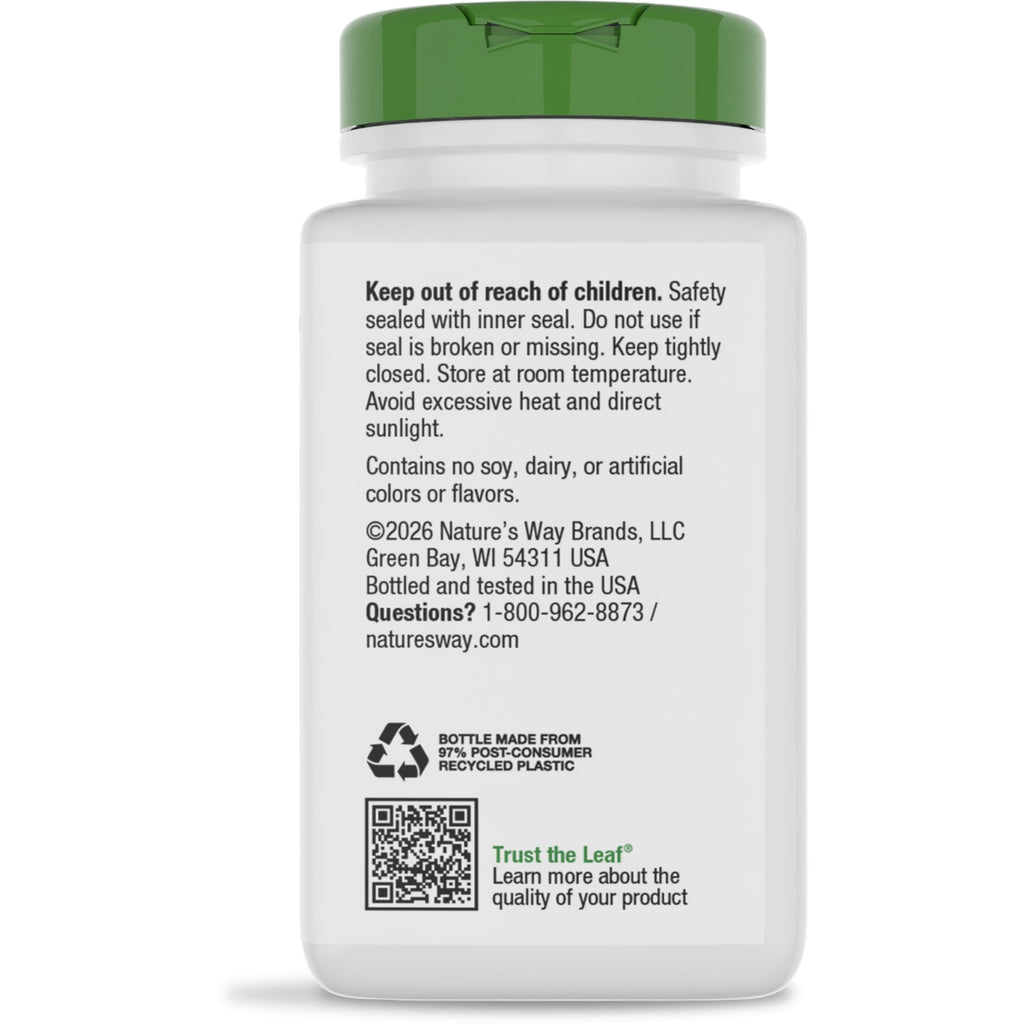 NW384 | bottle side label showing warnings, barcode, and text indicating 100 Capsules - Thumbnail