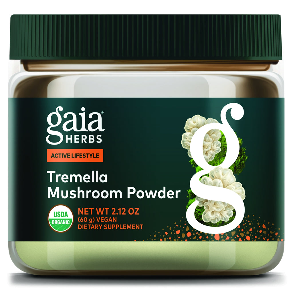 GH180 | Gaïa Herbs Active Lifestyle Tremella Mushroom Powder, USDA Organic dietary supplement - Thumbnail