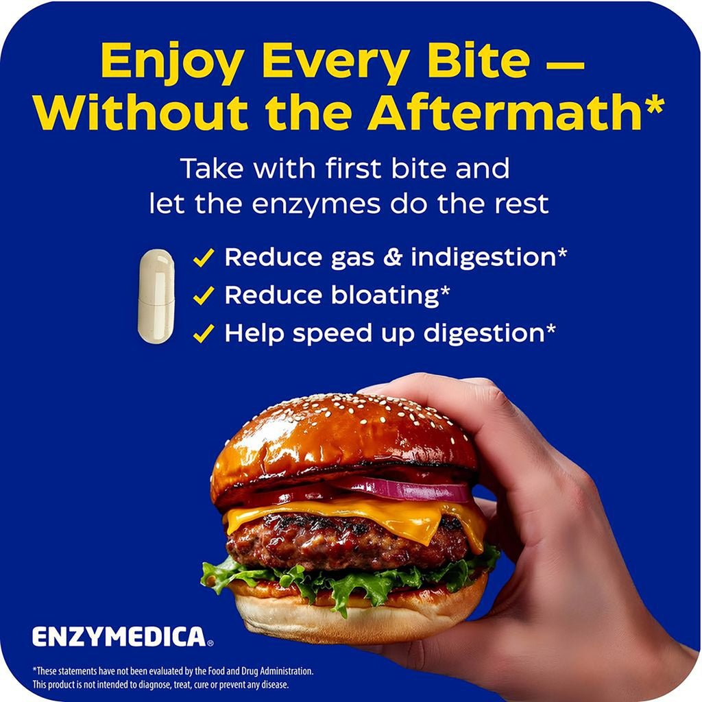 EMD011 | Enzymedica Digest Gold infographic listing allergen-free ingredients and certifications - Thumbnail