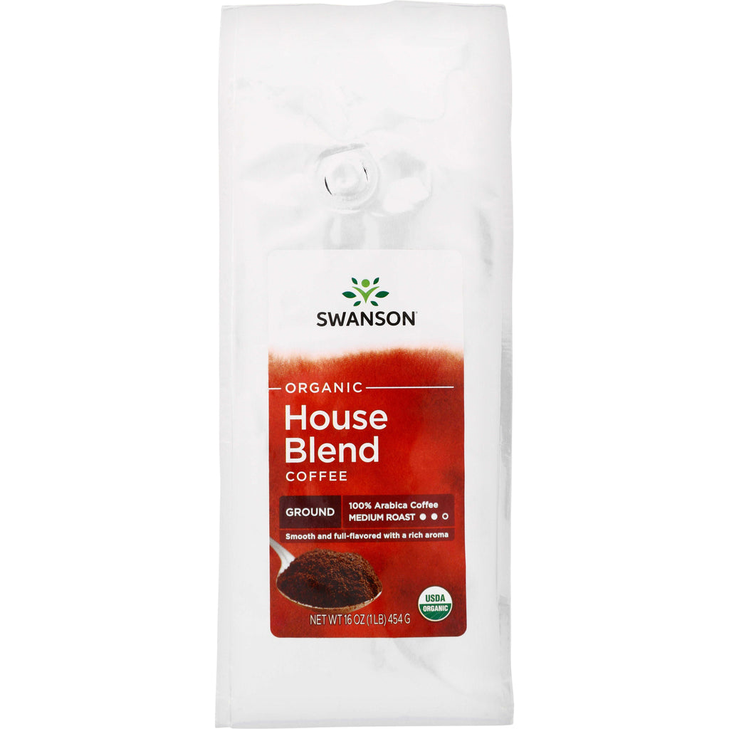 SWF039 | Swanson Organic House Blend Ground Coffee, Medium Roast, 100% Arabica, 16 oz - Thumbnail