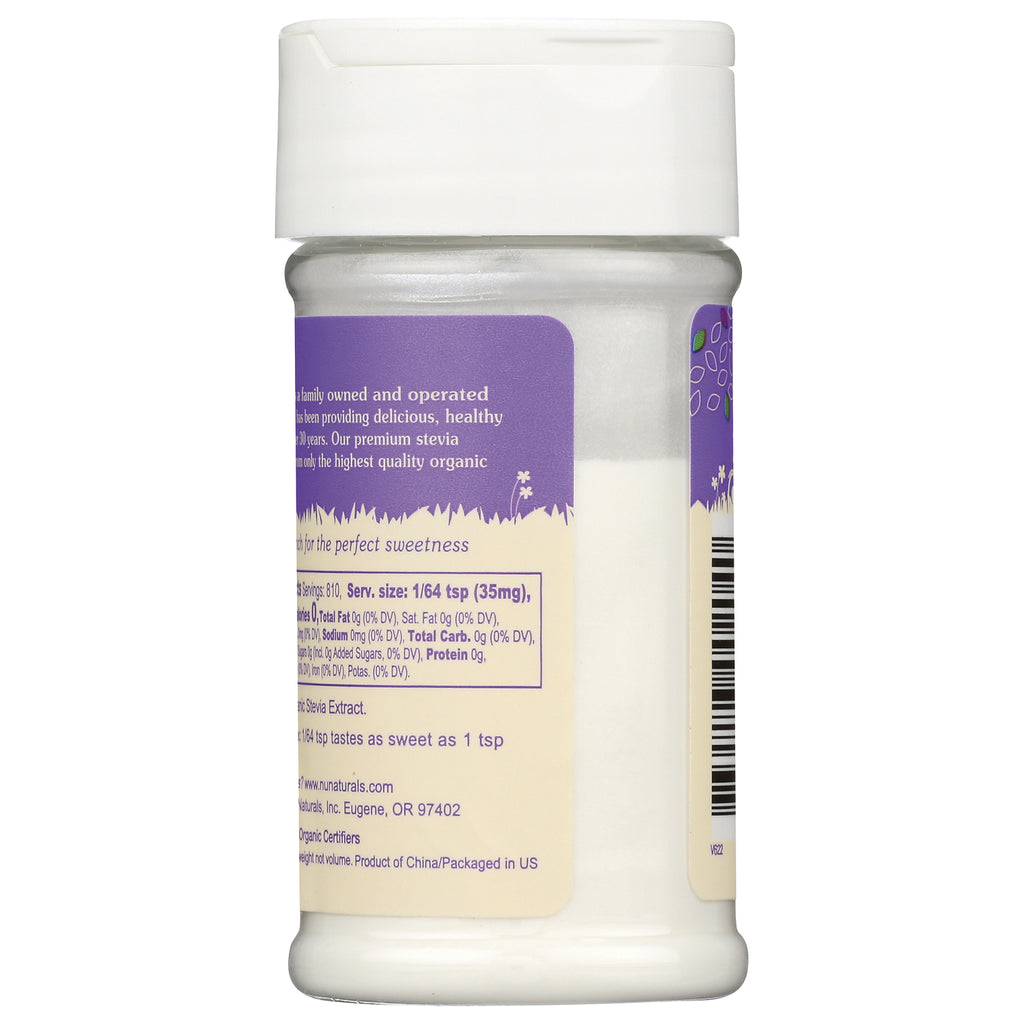 NN061 | Back label of white plastic bottle showing nutrition facts, ingredients text, and barcode - Thumbnail