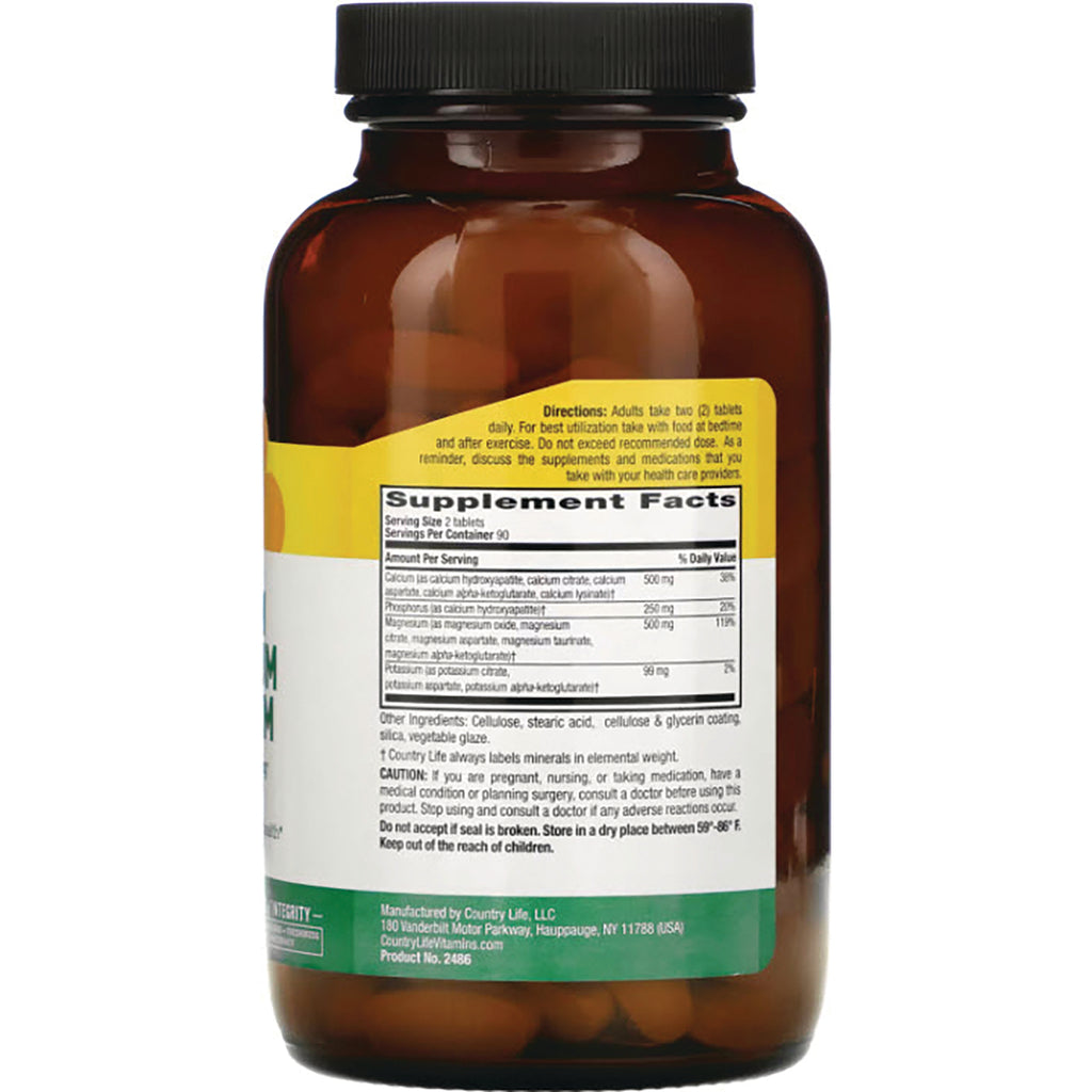 CRL520 | Brown supplement bottle back label showing Supplement Facts, directions, and ingredients - Thumbnail