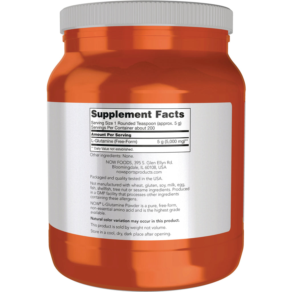 NWF895 | back label showing Supplement Facts and ingredient text on orange supplement jar - Thumbnail