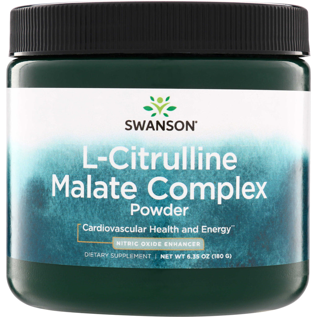 SW1594 | Swanson L-Citrulline Malate Complex Powder, nitric oxide enhancer, cardiovascular health and energy, 6.35 oz - Thumbnail