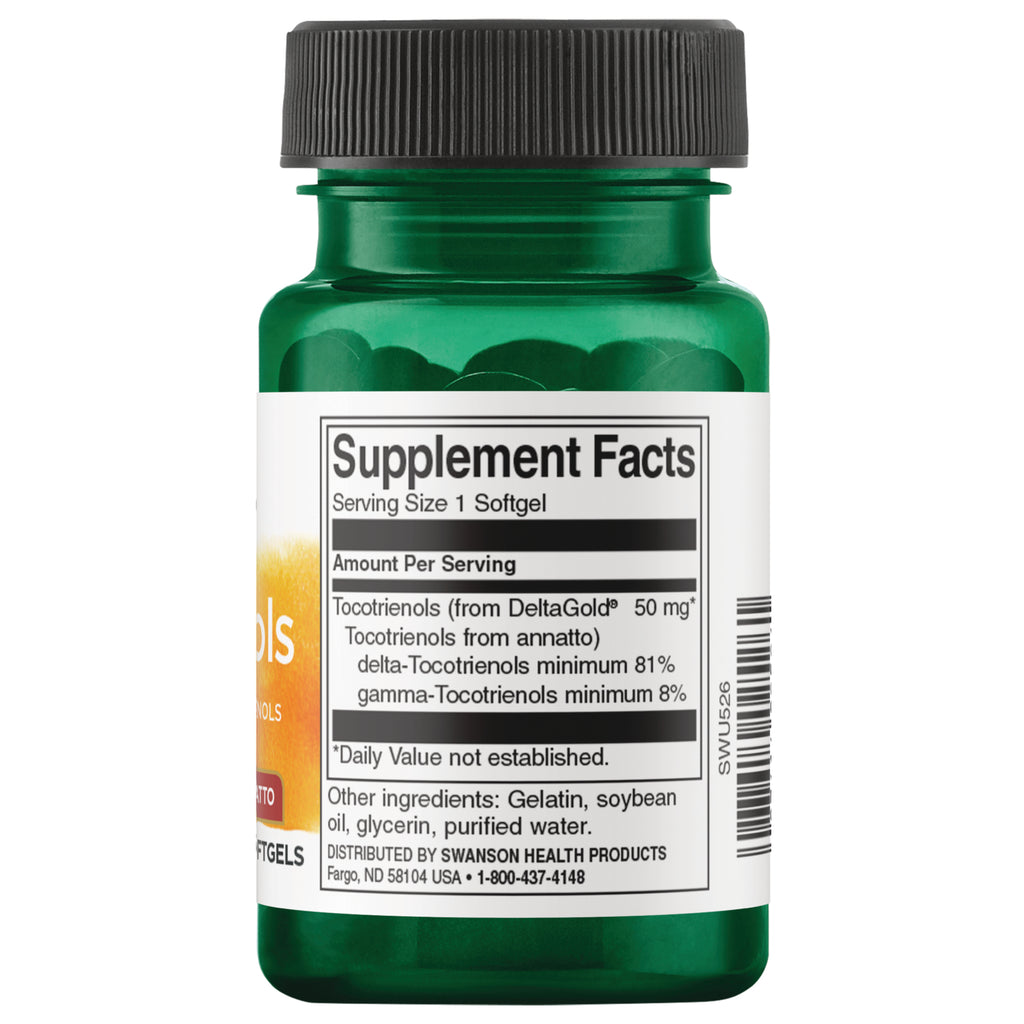 SWU526 | Back label with supplement facts and serving information - Thumbnail