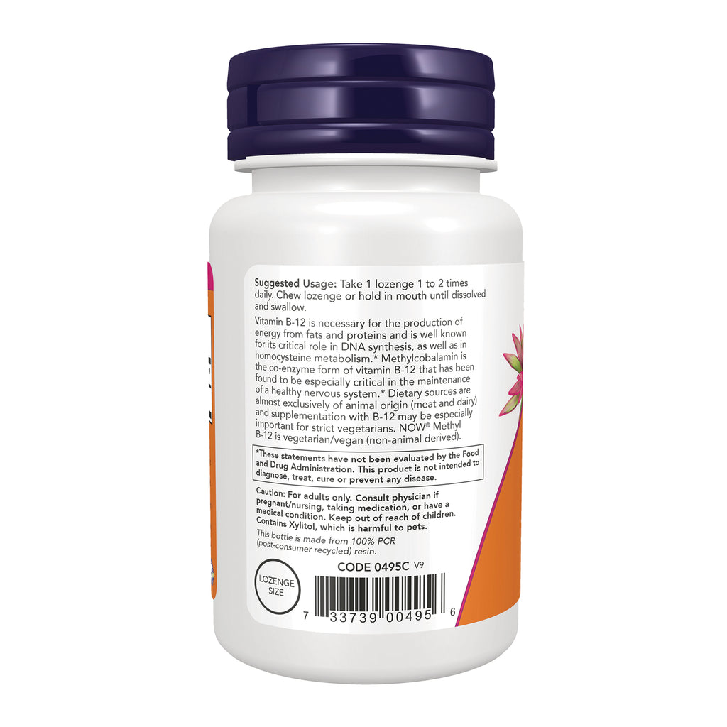 NWF333 | back label of white supplement bottle showing suggested usage, warnings, and barcode - Thumbnail