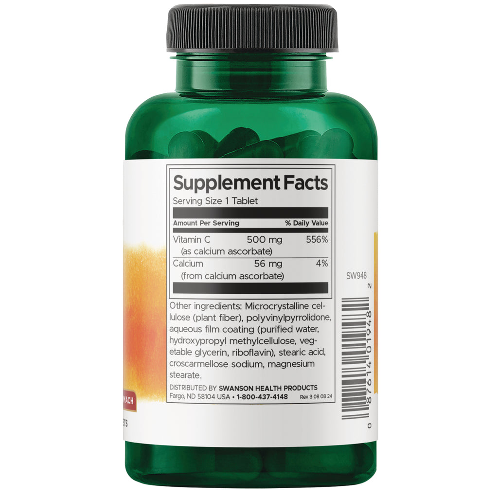SW948 | Back label with supplement facts and serving information - Thumbnail