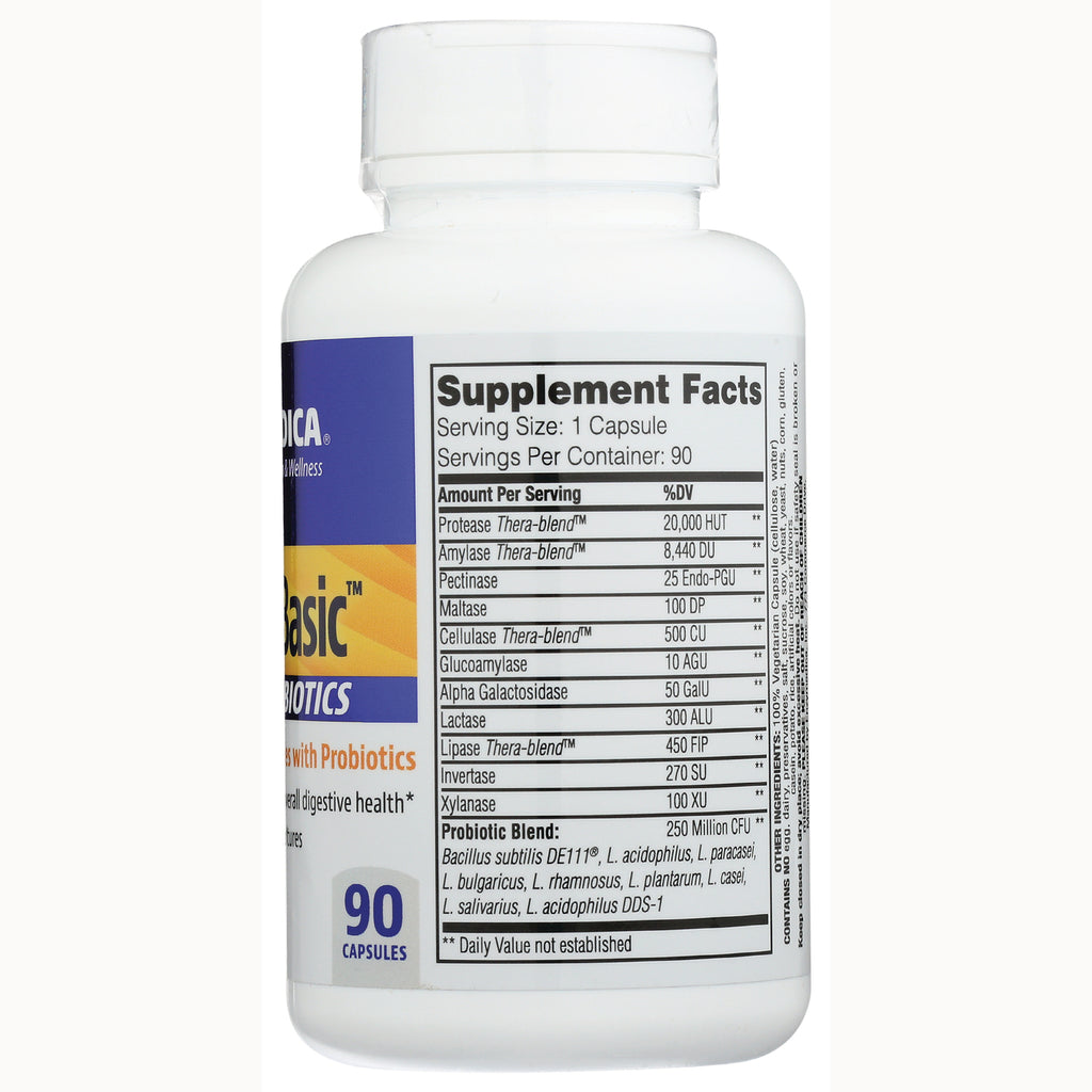 EMD059 | back of white supplement bottle showing Supplement Facts panel and 90 capsules label - Thumbnail
