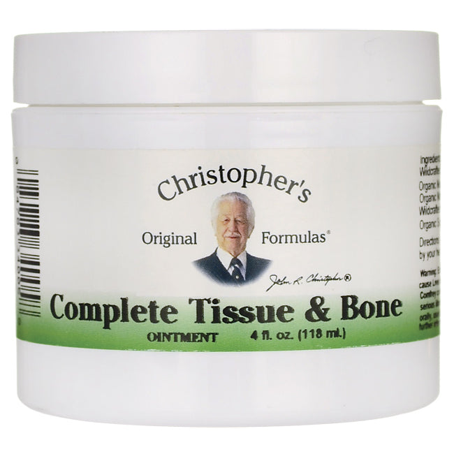 DCR056 | Christopher's Complete Tissue & Bone ointment jar front label 4 fl oz (118 ml)