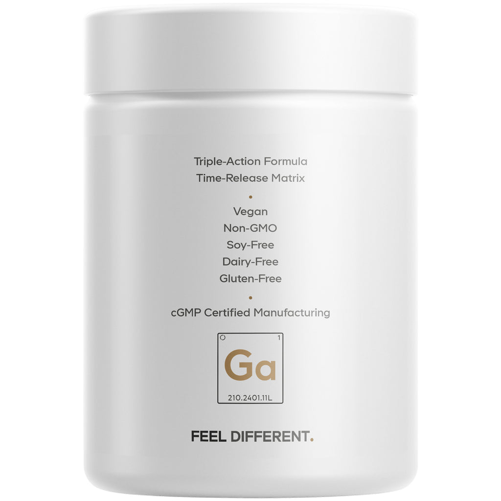 CDG002 | back of white supplement bottle showing Supplement Facts panel and QR code - Thumbnail