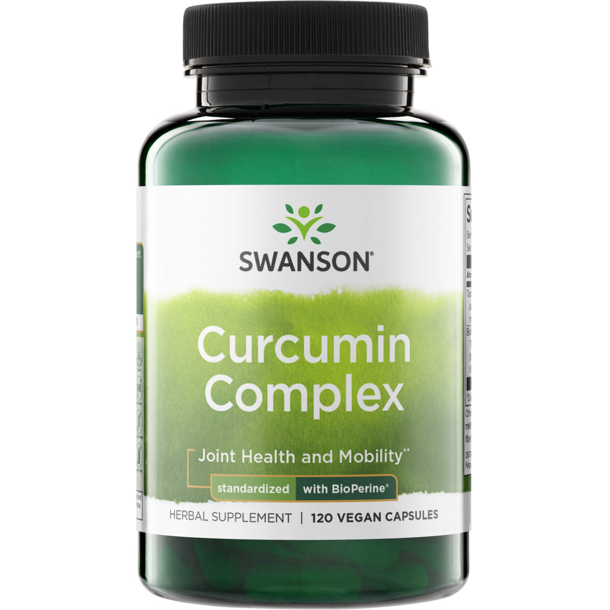 SWH284 | Swanson Curcumin Complex herbal supplement, joint health formula, 120 veggie capsules