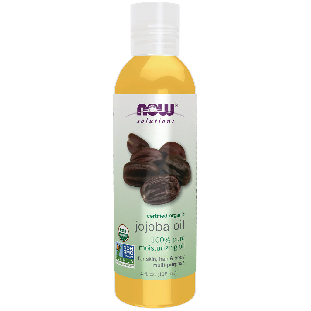 NWF1124 | NOW Solutions certified organic jojoba oil 4 fl oz bottle - Thumbnail