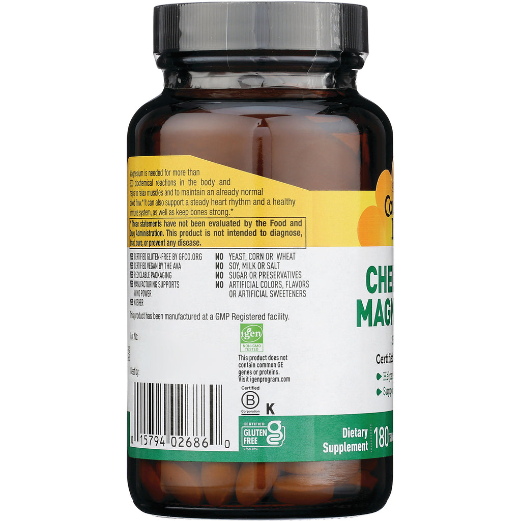 CRL203 | Back of brown supplement bottle showing ingredient panel, barcode, gluten free badge and visible capsules - Thumbnail