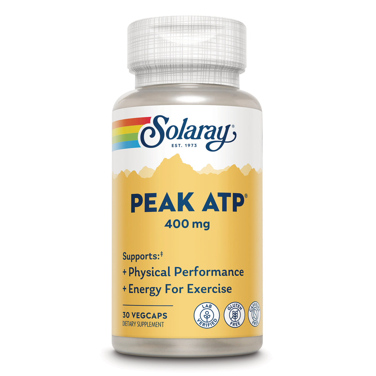 SLR533 | Solaray Peak ATP 400 mg dietary supplement, 30 vegcaps, supports physical performance and energy for exercise
