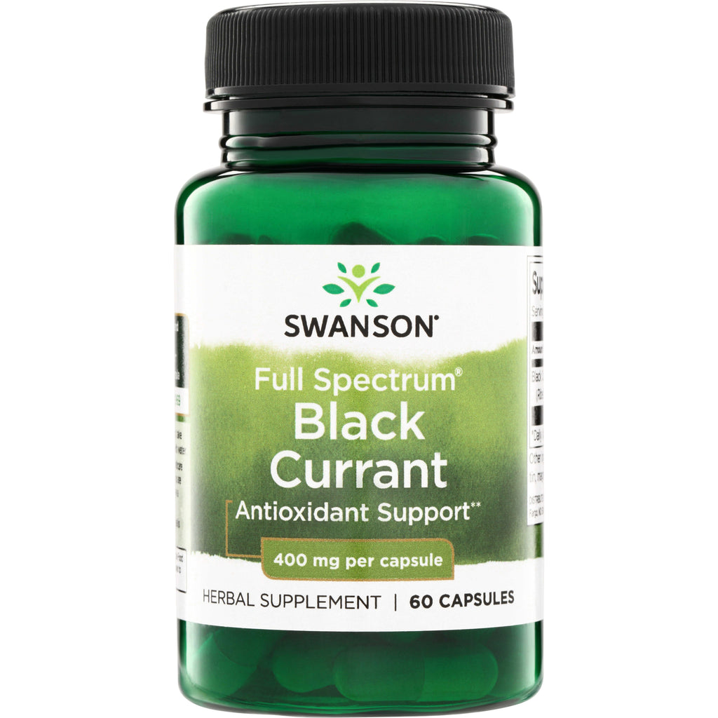 SW1272 | Swanson Full Spectrum Black Currant, Antioxidant Support, 400 mg per capsule, 60 capsules - Thumbnail