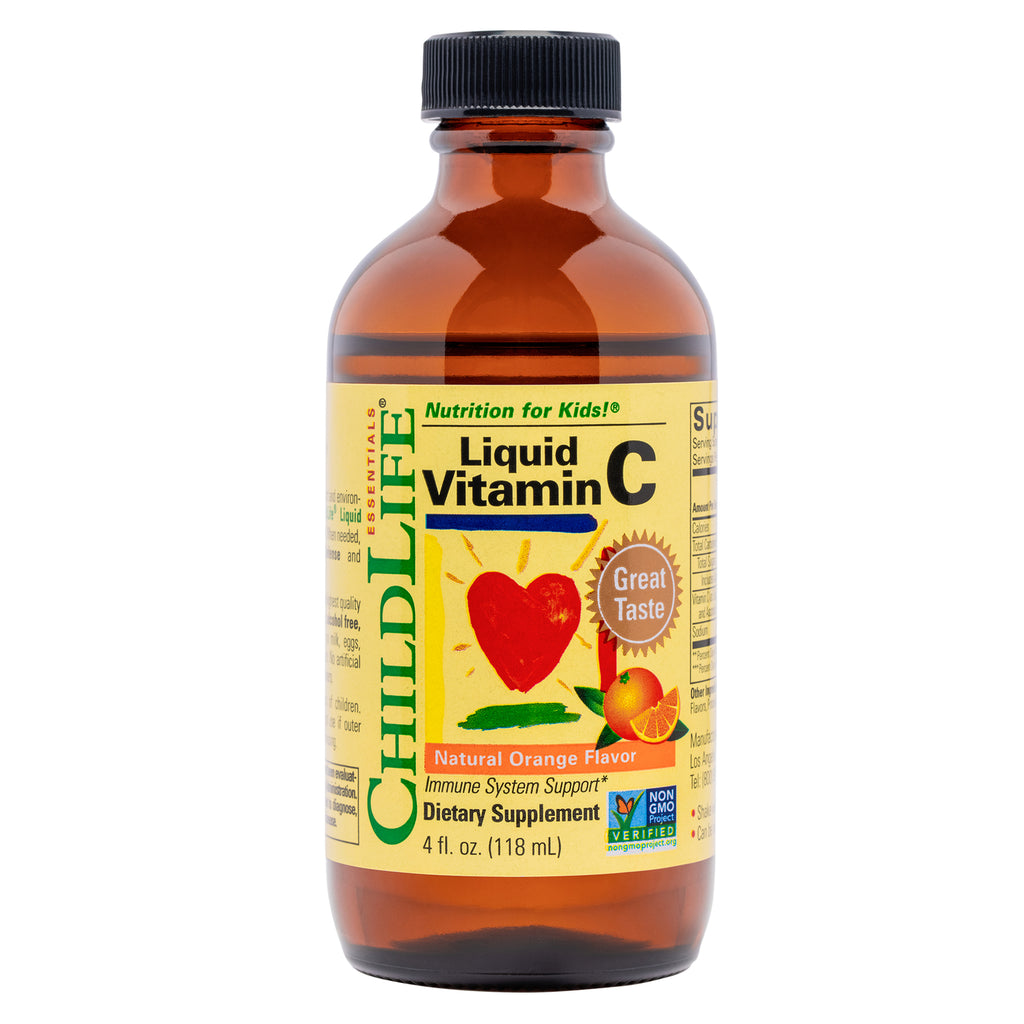 CHL004 | ChildLife Liquid Vitamin C natural orange flavor 4 fl oz bottle front label - Thumbnail