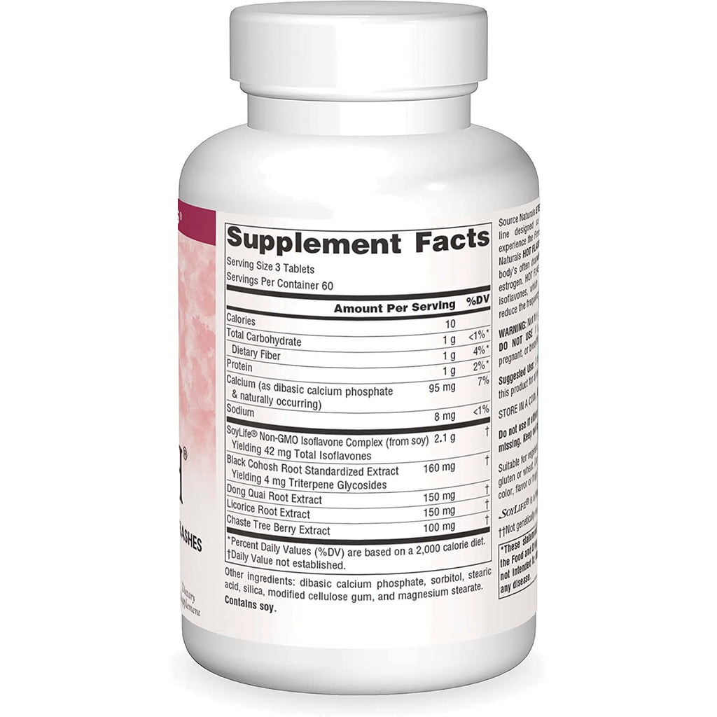 SN617 | Supplement Facts panel and ingredients on bottle label (back view) - Thumbnail