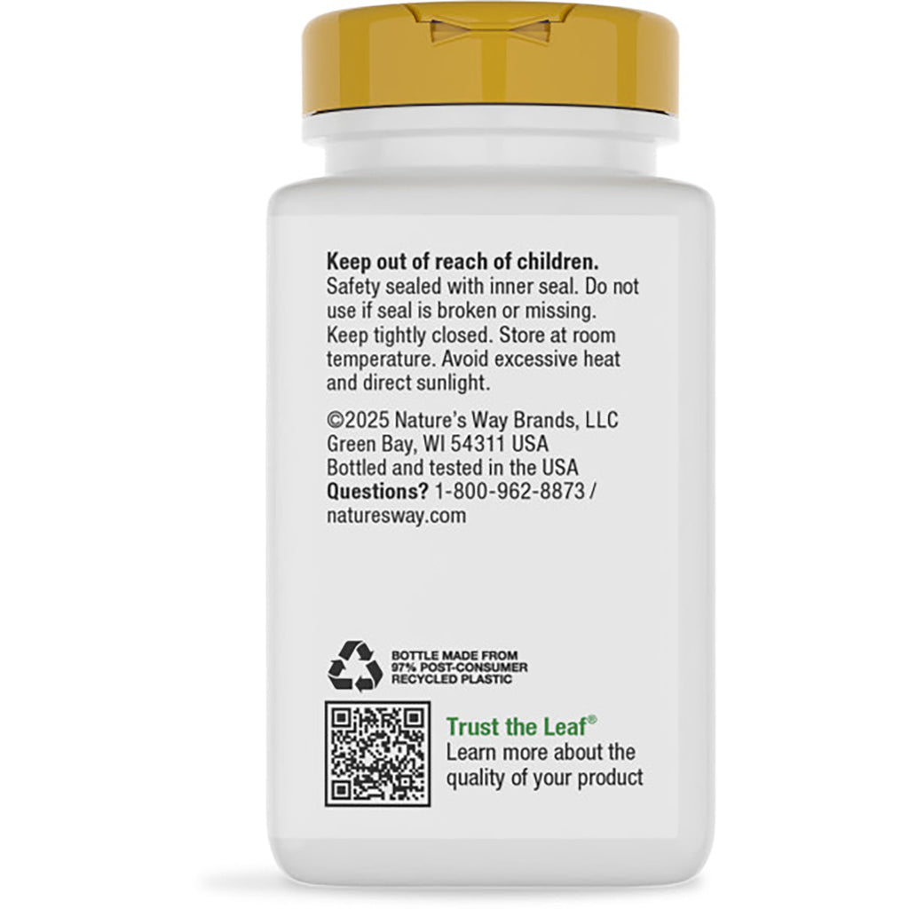 NW759 | back of dark supplement bottle with green label reading Supports Cellular Energy and barcode - Thumbnail