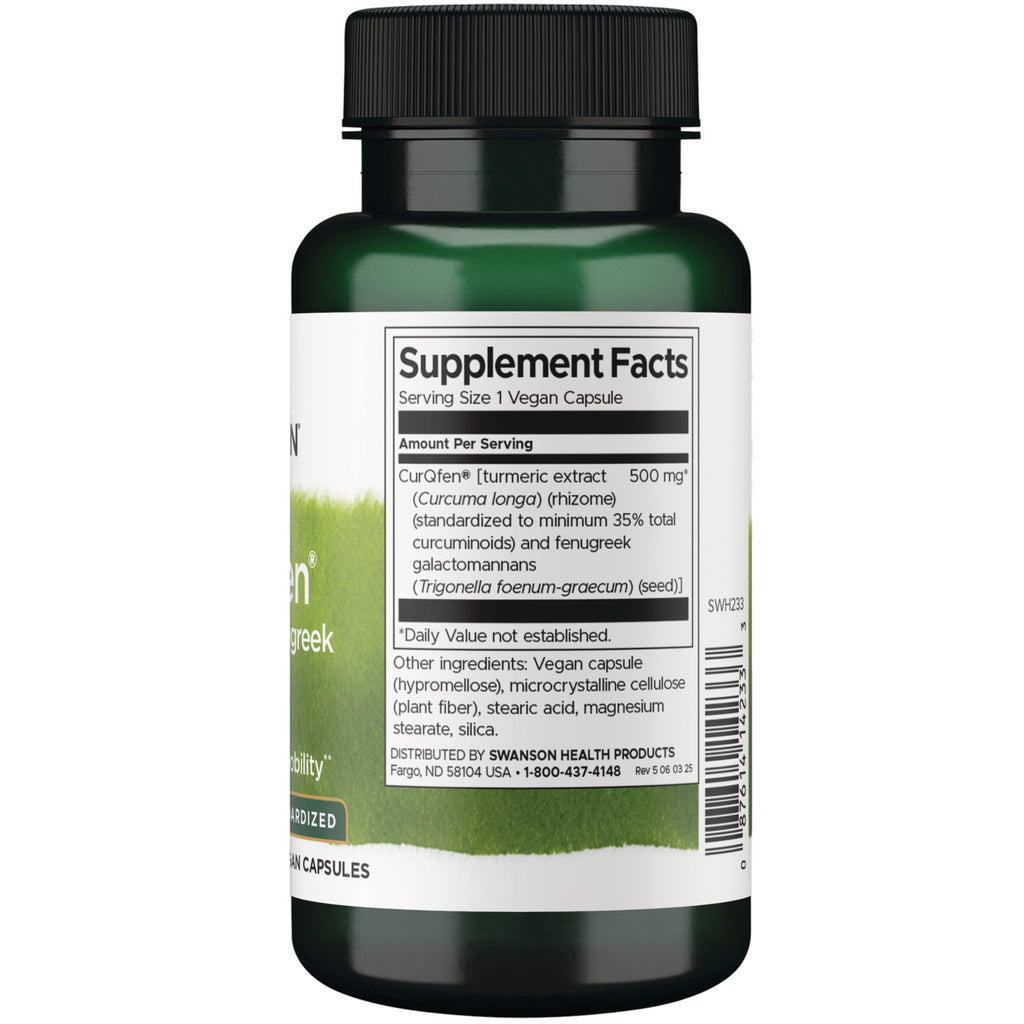 SWH233 | Supplement Facts panel: serving size 1 vegan capsule - Thumbnail