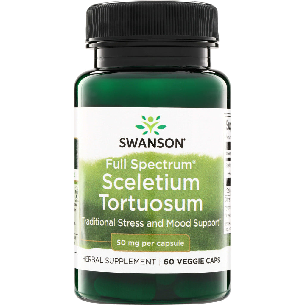 SW1631 | Swanson Full Spectrum Sceletium Tortuosum, 50 mg per capsule, 60 veggie caps - Thumbnail