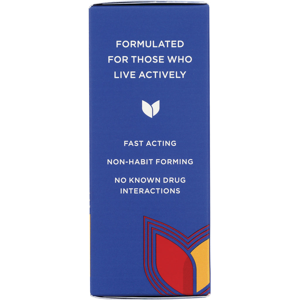 HY244 | blue box back panel labeled FORMULATED FOR THOSE WHO LIVE ACTIVELY; FAST ACTING; NON-HABIT FORMING; NO KNOWN DRUG INTERACTIONS - Thumbnail